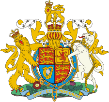 United Kingdom of Great Britain and Northern Ireland, coat of arms - vector image