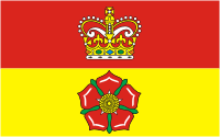 Hampshire (county in England), occasional flag - vector image