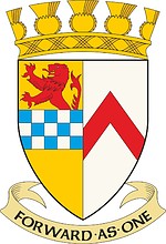 Kyle and Carrick (former district in Scotland), coat of arms (1975) - vector image