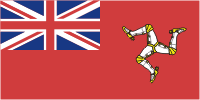 Мэн (остров в Великобритании), торговый флаг - векторное изображение