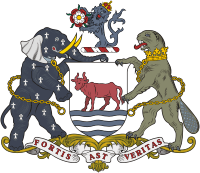 Oxford (England), coat of arms - vector image