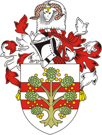 Westmorland (former county in England), coat of arms (1926) - vector image