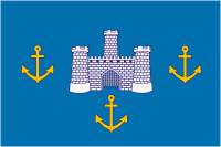 Isle of Wight (county in England), flag (banner of arms) - vector image