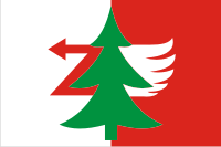 Печора район (Коми), флаг - векторное изображение