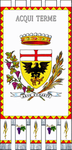Флаг коммуны Акви-Терме (провинция Алессандрия)