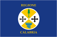 Calabria (region in Italy), flag - vector image