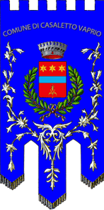 Флаг коммуны Казалетто-Ваприо (провинция Кремона)