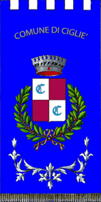 Флаг коммуны Чилье (провинция Кунео)