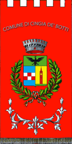 Флаг коммуны Чинджа-де'-Ботти (провинция Кремона)