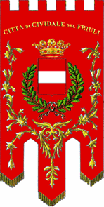Флаг коммуны Чивидале-дель-Фриули (провинция Удине)
