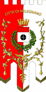 Флаг города Меленьано (провинция Милан)