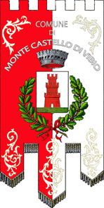 Флаг коммуны Монте-Кастелло-ди-Вибио (провинция Перуджа)