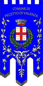 Флаг коммуны Печетто-ди-Валенца (провинция Алессандрия)