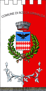Флаг коммуны Рокка-Гримальда (провинция Алессандрия)
