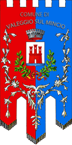 Флаг коммуны Валеджо-суль-Минчо (провинция Верона)