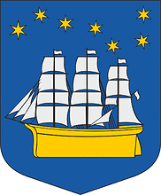 Jūrkalne parish (Latvia), coat of arms - vector image