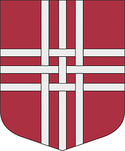 Lauciene parish (Latvia), coat of arms - vector image