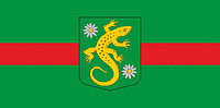 Lube parish (Latvia), flag - vector image