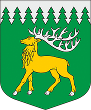 Ugāle parish (Latvia), coat of arms - vector image