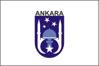 Ankara (Turkey), flag - vector image