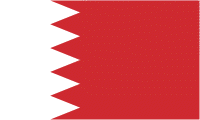 Bahrain, flag (2002) - vector image
