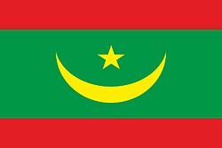 Vector clipart: Mauritania, flag (2017, #2)