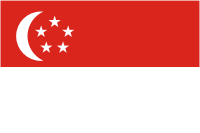 Сингапур, флаг - векторное изображение