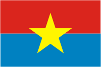 South Vietnam, flag (1975) - vector image