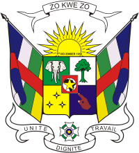 Central African Republic, coat of arms - vector image