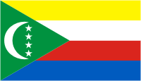 Коморские острова, флаг - векторное изображение