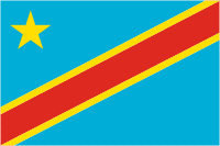 Congo (Democratic Republic of Congo), flag (2006) - vector image