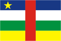 Central African Republic, flag - vector image