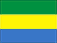 Gabon, flag - vector image