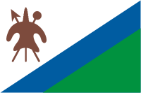 Lesotho, flag (1987) - vector image
