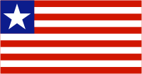 Liberia, flag - vector image