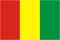 Guinea, flag - vector image