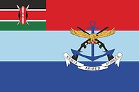 Kenya Defence Forces (KDF), flag - vector image