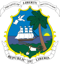 Liberia, coat of arms - vector image