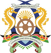 Mombasa county (Kenya), coat of arms - vector image