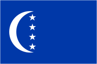 Нжазиджа - Гранд-Комор (Коморские острова), флаг - векторное изображение