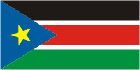 Южный Судан, флаг - векторное изображение