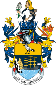 St. Helena Island, coat of arms - vector image
