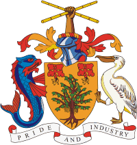 Барбадос, герб - векторное изображение