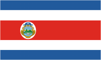 Costa Rica, state flag - vector image