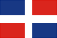 Dominican Republik, Flagge