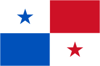Панама, флаг - векторное изображение