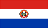 Paraguay, flag (front side) - vector image