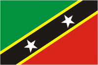 St. Kitts and Nevis, flag - vector image
