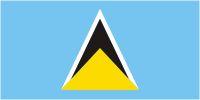 St. Lucia, flag - vector image