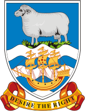 Фолклендские (Мальвинские) острова, герб - векторное изображение